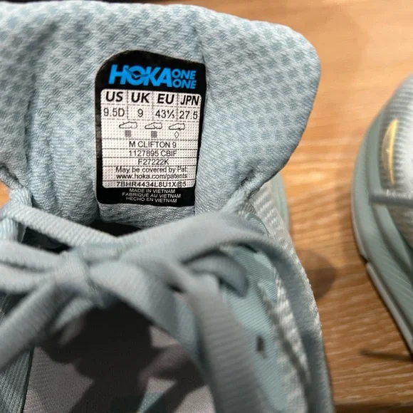 HOKA One One Clifton 9 men’s size 9.5 - Picture 9 of 9